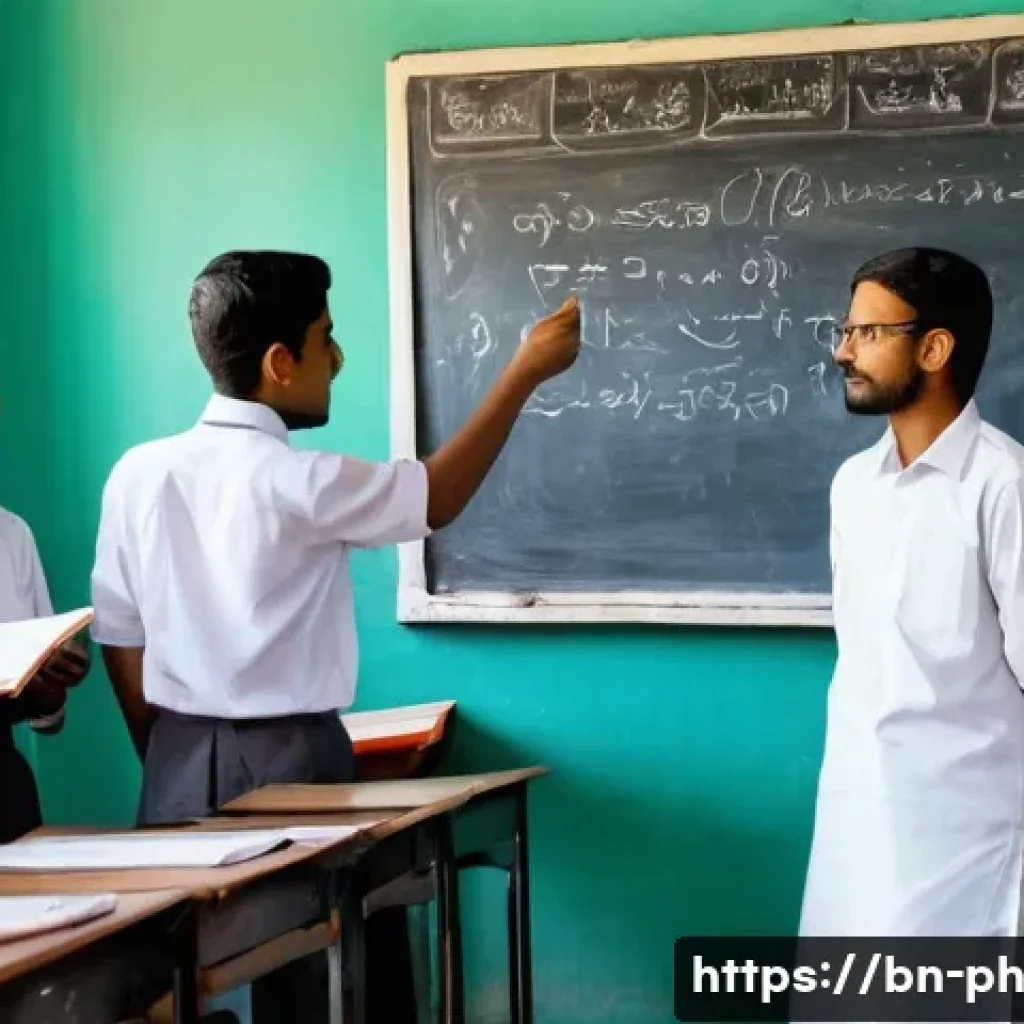 물리학 강의 준비 방법 - A detailed classroom scene in a Bengali school teaching physical science, featuring a Bengali male t...